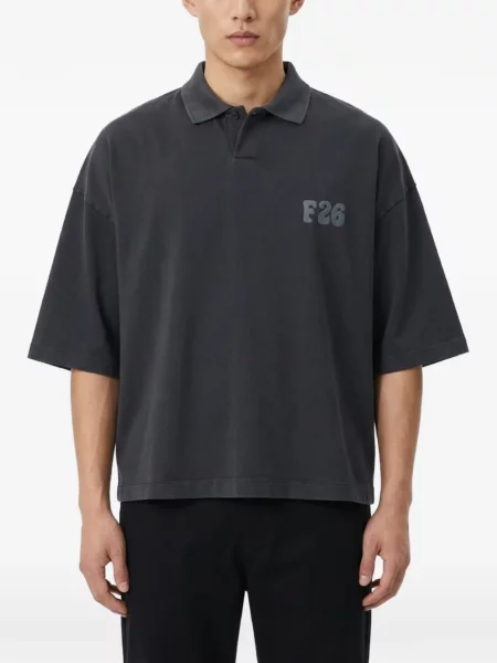 Περικομμένο polo Fear Of God Essentials μαύρο