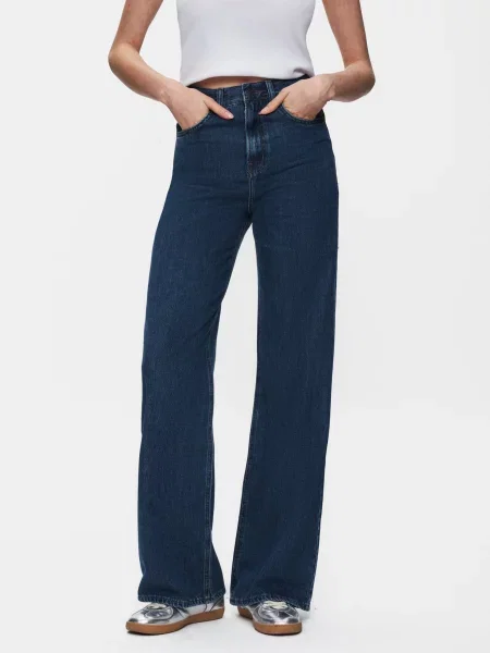 Широкі джинси LTB Jeans темно-синій бавовна/ліоцел сині