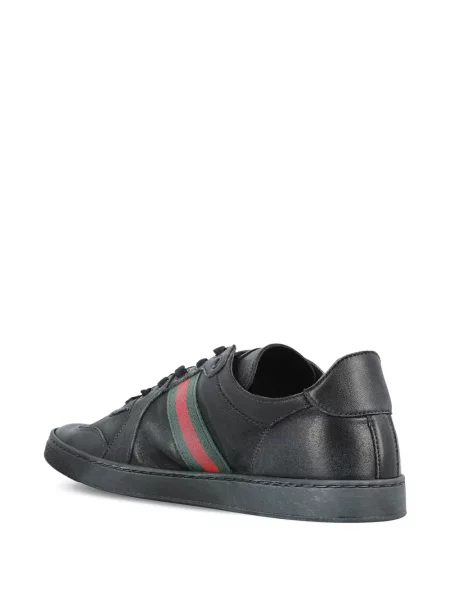 Маратонки Gucci с връзки с дантела черно