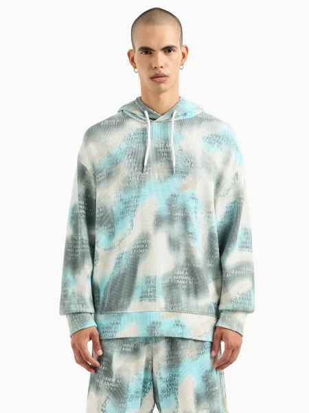 Худи Armani Exchange серое