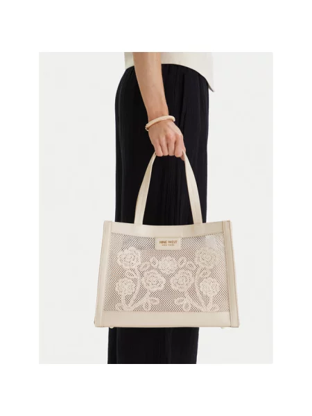 Torebka Nine West w miejskim stylu beżowa