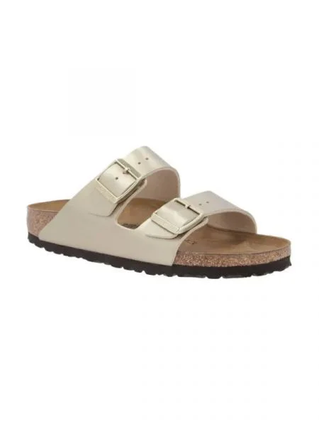 Birkenstock Papucs Arizona BF bőr hozzáadásával sárga