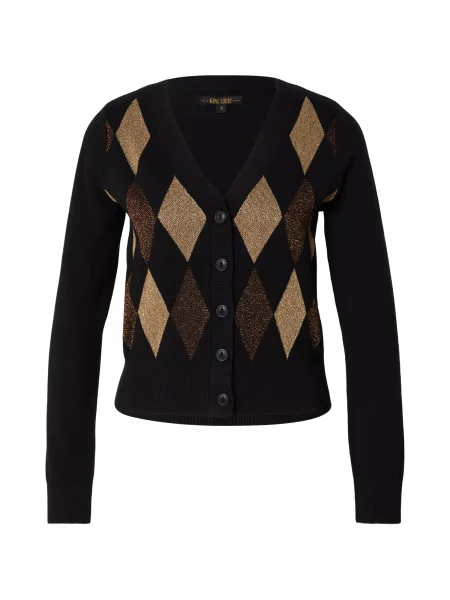King Louie Geacă tricotată Cardi V bronz / auriu negru