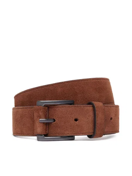 Remen Tommy Hilfiger Th Soho Roller Suede smeđa