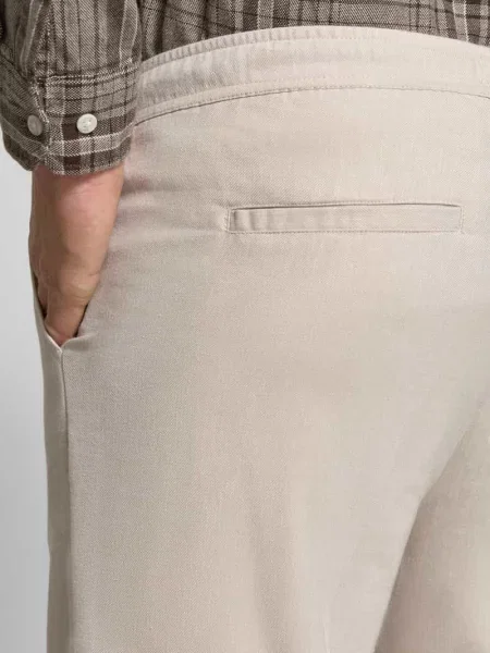 Spodnie z elastycznym pasem model PILOU' Casual Friday beżowe
