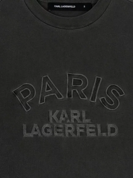 Μπλούζα Karl Lagerfeld με κέντημα μαύρο