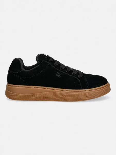 HUGO sneakersy zamszowe Lyzz czarne