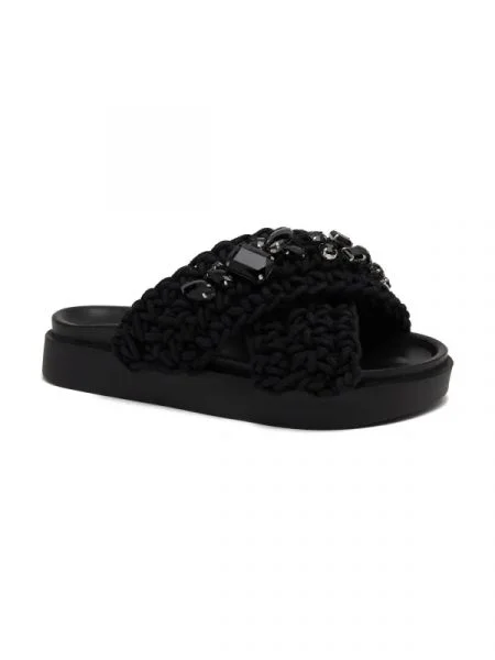 INUIKII Papucs WOVEN STONES fekete
