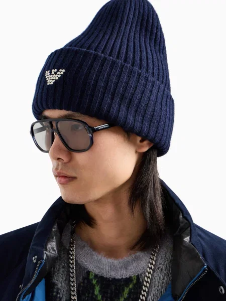 Шапка Emporio Armani синяя