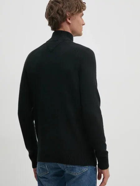 Tommy Hilfiger sweter wełniany czarny