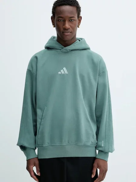 Pulover adidas All SZN s kapuco zelena