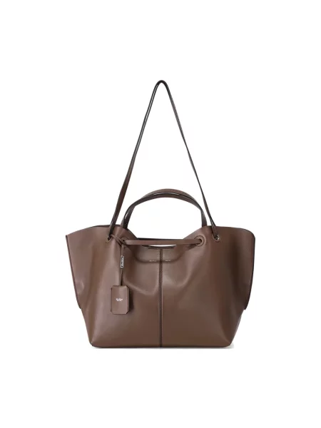 Max Mara Shopperka Mixeddoubles Z Torebką Typu Pouch braun brązowa