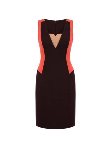 Rochie mini Cote fără mâneci maro