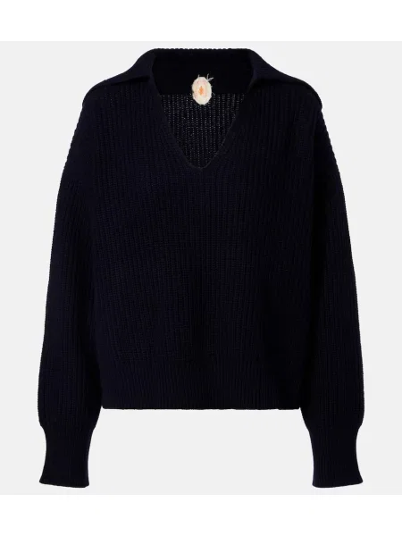 Pulover Jardin Des Orangers din cașmir albastru