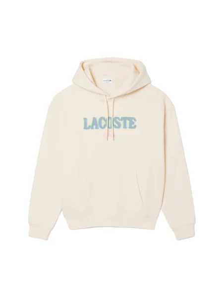 Bluza z kapturem Lacoste z kapturem beżowa