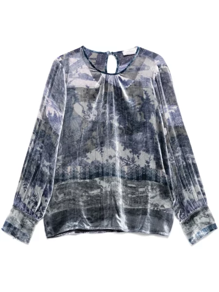 Top Pierre Louis Mascia niebieski