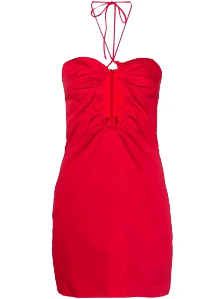 Rochie Cult Gaia cu gât halter roșu