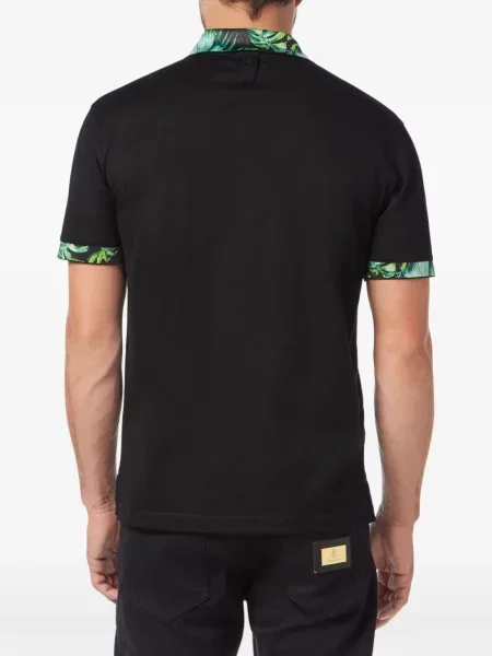 Tricou polo Billionaire cu imagine negru