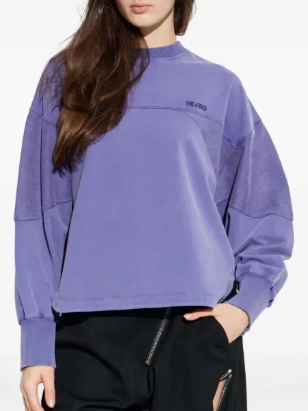 Hanorac The Attico cu broderie violet