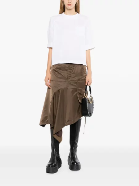 Scurt tricou Sacai alb