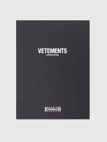 Колготи у візерунок логотипа колаборація з Wolford Vetements чорні