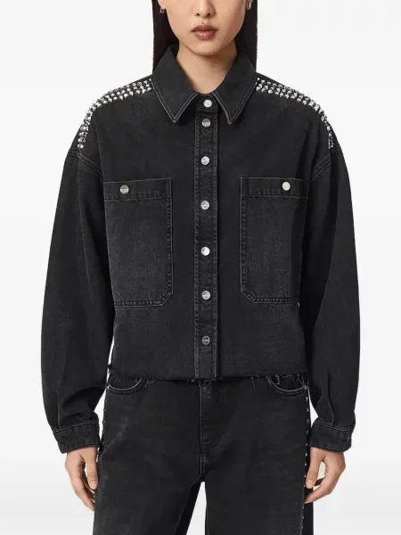 Geacă de blugi Allsaints negru