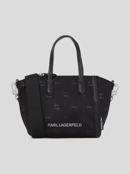 Чанта Karl Lagerfeld IKON NYLON черно