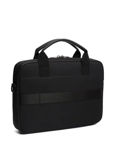 Laptoptáska Tommy Hilfiger autogrammal fekete
