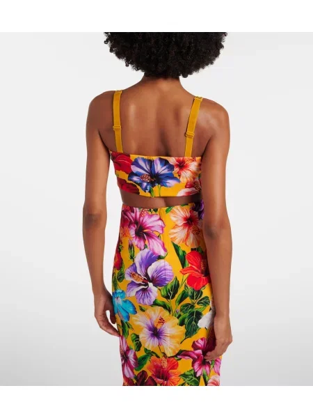 Top Dolce&gabbana de mătase cu model floral