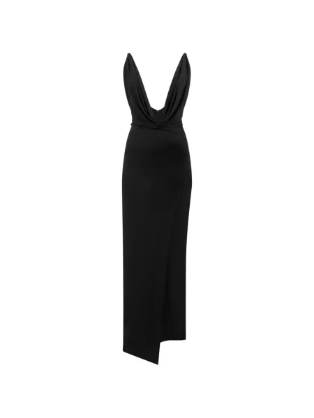 Rochie maxi Philipp Plein drapată negru