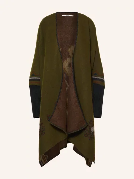 Ba&Sh Plášť Pongo khaki / hnědá černá
