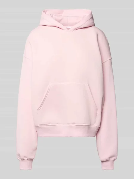 Bluza z kapturem typu oversized Gina Tricot różowa