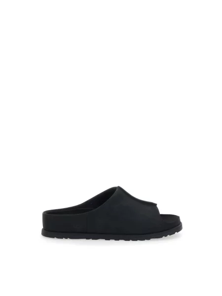 Klapki Ugg skórzane czarne