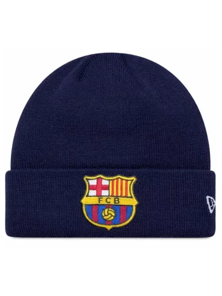FC Barcelona x New Era czapka zimowa junior granatowa niebieska