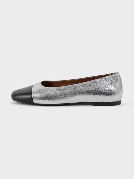 Кожени балеринки Vagabond Shoemakers JOLIN сребристо