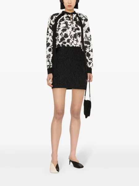 Gėlėtas raštuotas palaidinė Max Mara balta