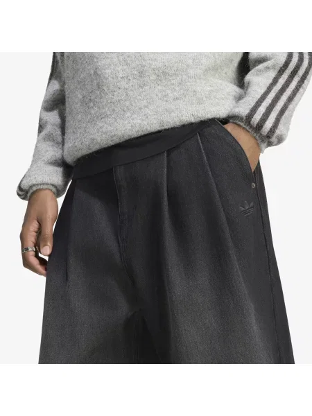 Široke traperice Adidas Originals crna