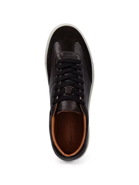 Sneakerși Gant din piele de căprioară negru