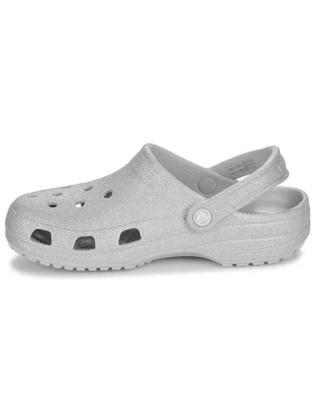 Pantofi Crocs clasici argintiu