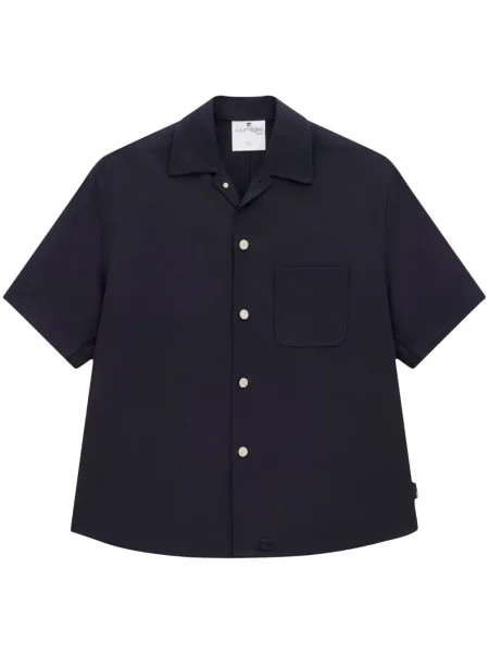 Ретро риза Courreges кепър синьо