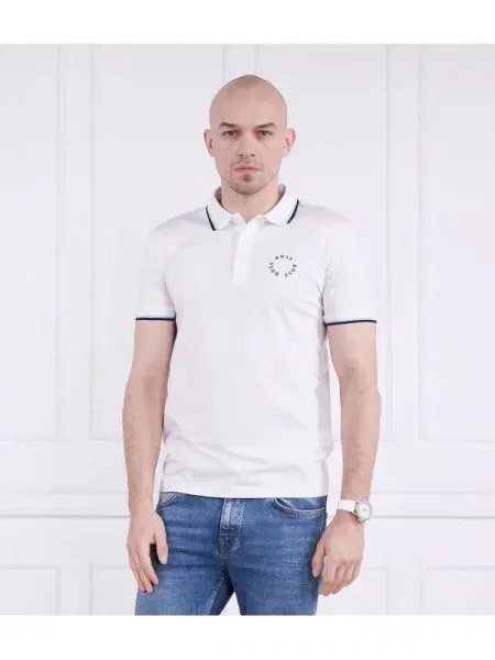 BOSS GREEN Polo Paule 2 alb