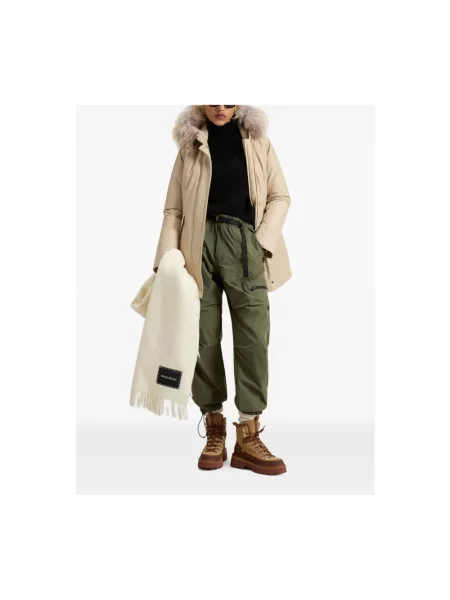 Parka Woolrich brązowa