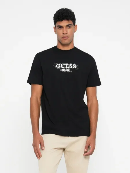 GUESS Póló fekete fehér