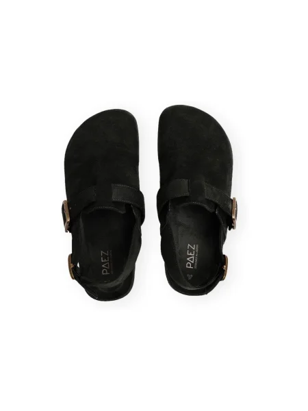 Pantofi Paez din piele de căprioară verde