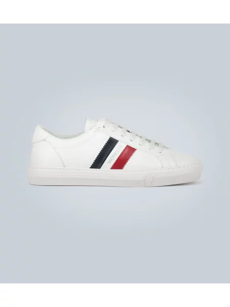 Sneakerși Moncler din piele alb