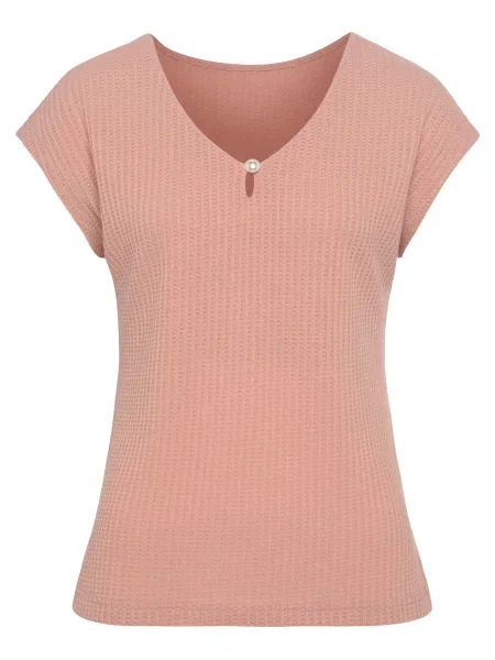 LASCANA Tricou pastel portocaliu