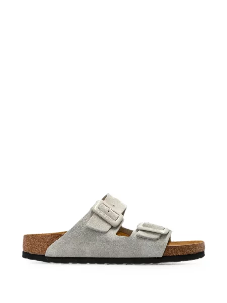 Sandale Birkenstock din piele de căprioară cu cataramă