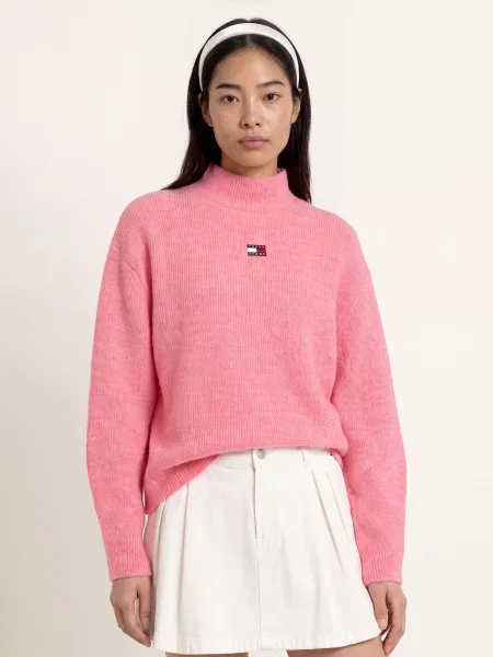Tommy Jeans Sweter pink różowy