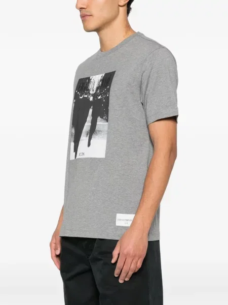 Μπλούζα Emporio Armani με σχέδιο γκρι