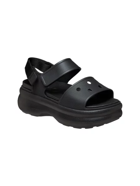 Pántos félcipő Crocs fekete